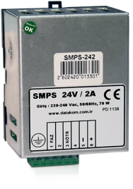SMPS-242 Зарядное устройство (24В, 2А монтаж на DIN-рейку)