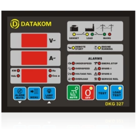 DKG-327 Автоматическое переключение сети (Сух.конт.на запуск генератора)