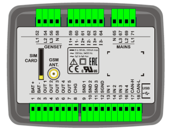 D-100 J1939+GSM Контроллер для генератора (подогрев дисплея) фото 3