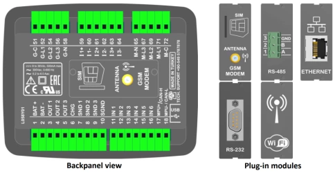 D-200 MK2 MPU+GSM Контроллер для генератора (подогрев дисплея) фото 3