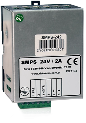 SMPS-124 Зарядное устройство (12В, 4А монтаж на Din-рейку) фото 1
