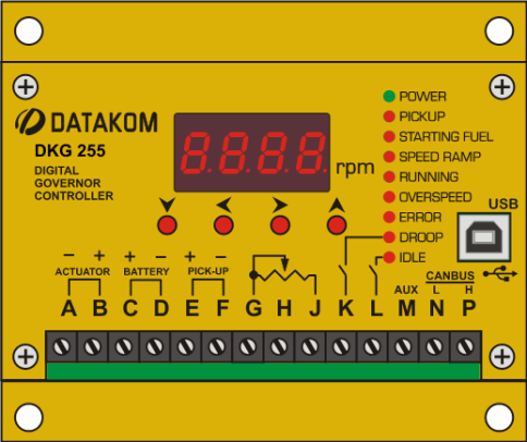 DKG-255 Цифровой регулятор оборотов (Вых.акт. 10А) фото 1