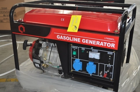 Генератор бензиновый Амперос LT 6500CL (колёса) фото 1