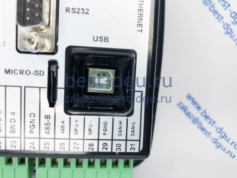 D-500 GSM Контроллер для генератора (RS485, Ethernet, GSM, подогрев дисплея) фото 5