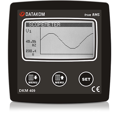 DKM-409 Анализатор сети, 96х96мм, 2.9" LCD, RS-485, 2-вх, 2-вых, 31 гармоника, AC фото 1